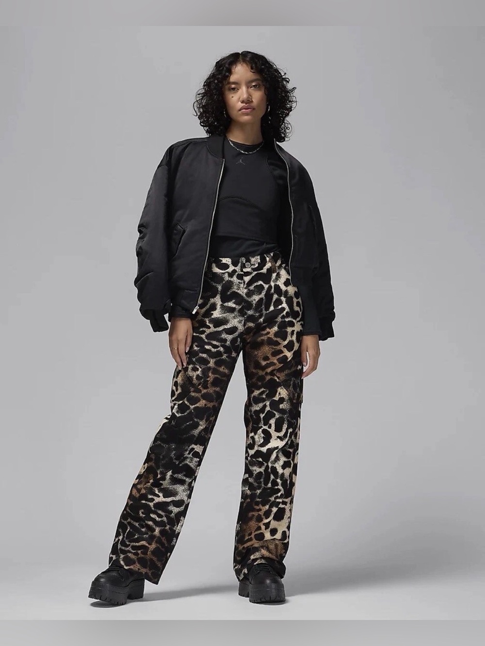Jordan Chicago Leopard Print Cargo Pants S